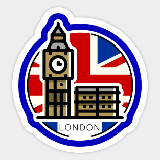 Around the world - London Sticker